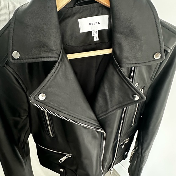 Reiss - never worn 
Inka Leather Biker Jacket - Picture 5 of 6